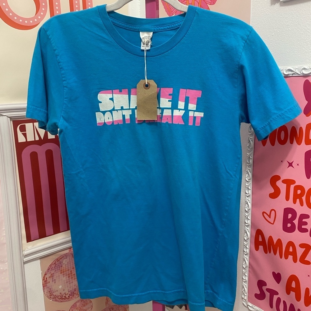 NWT Goodie two sleeves Blue Graphic T-Shirt